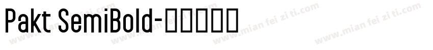 Pakt SemiBold字体转换